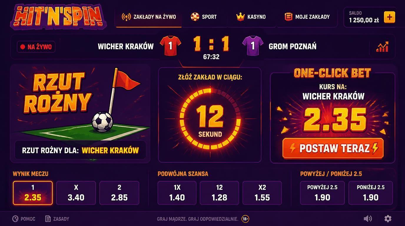 błyskawiczne obstawianie zakładów live dzięki funkcji One-Click Bet